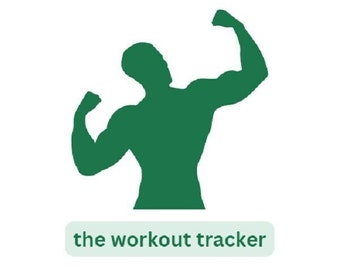 Tracker di allenamento / Piano di fitness personalizzato (download digitale Excel)