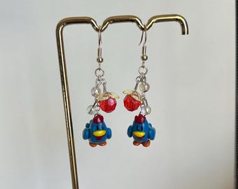 ¡Pendientes de pollo azul de Stardew Valley! Únicos en su clase.