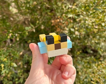 Figuritas de madera de pez globo de Minecraft