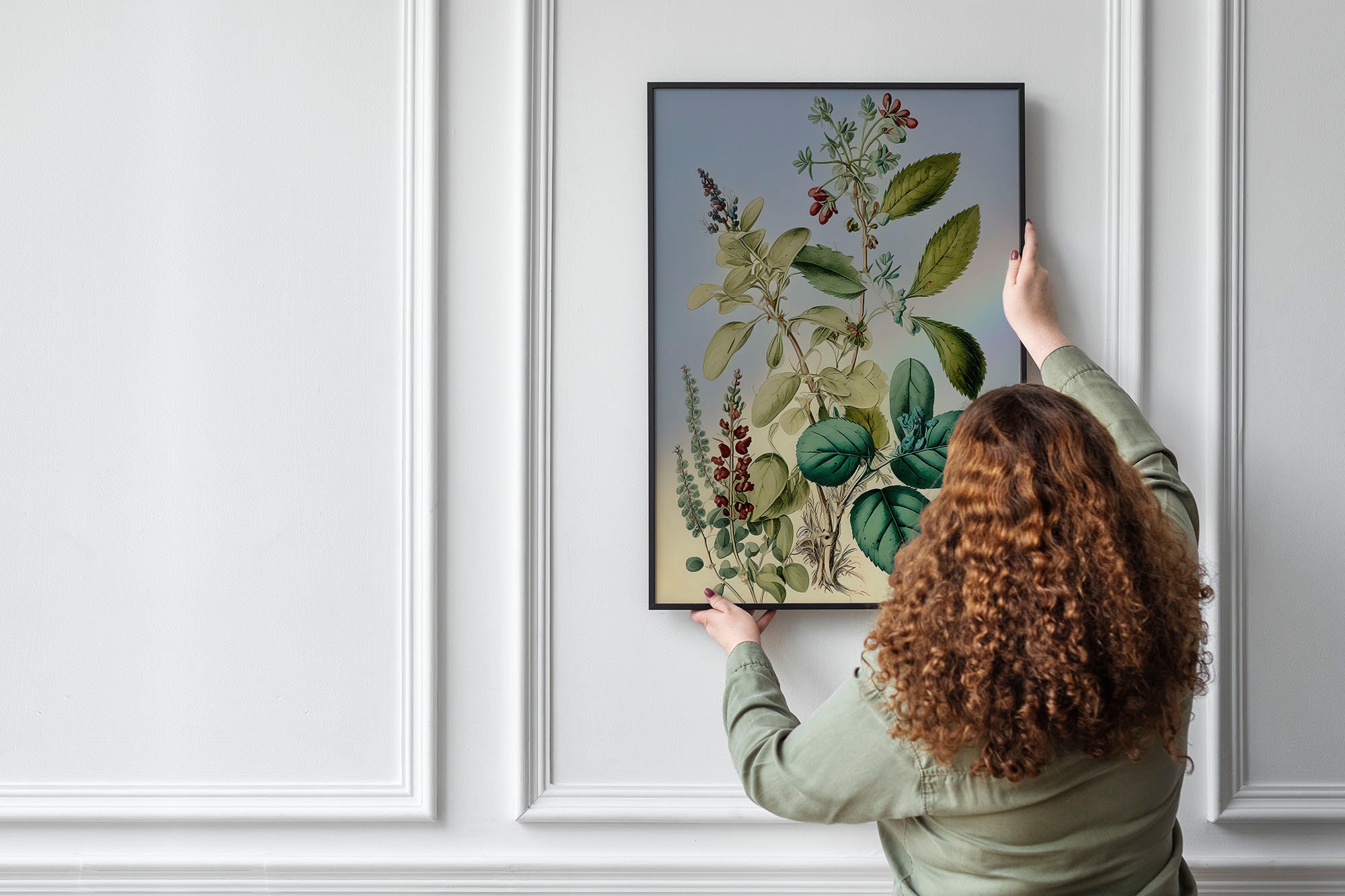 Digital, Printable Artwork, Colourful Wall Art, Vintage Botanical ...