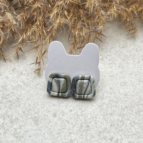 Stud Earrings made of Polymerclay - handmade earrings - accessories - jewerly - handmade jewelry