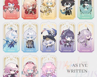 Honkai Star Rail: Amphoreus / As I've Written - 2.5" Gold Foil Keychains