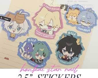 Honkai Star Rail: Meme Stickers - 2.5" Matte Finish