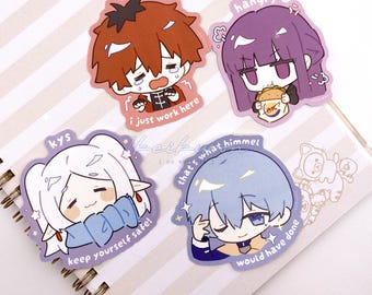 Elf Mage Meme Stickers - 2.5" Matte Finish