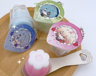 Star Rail - Squishy Pudding Charms - Amphoreus (Phainon, Mydei, Anaxa)