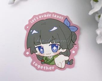 Tax Evader Maomao - 2.5" Matte Sticker