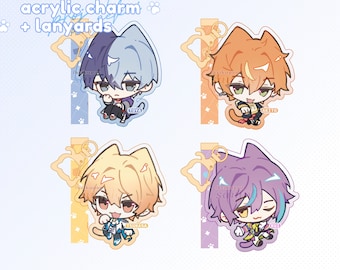 Project Sekai Cat Boys - 2.5" Acrylic Charm Lanyard