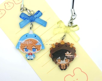 Genshin Impact: Zhongli Pajamas - 1.5" Phone Charm