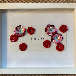 Prada Floral Embellished Shadowbox Artwork