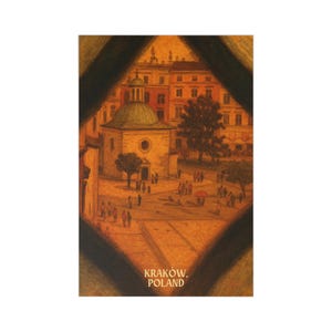 Krakau Postkarten Set | Reiseandenken, Kunstdrucke, Souvenirs, Wohnkultur, Geschenk für Reisende, Vintage-Stil