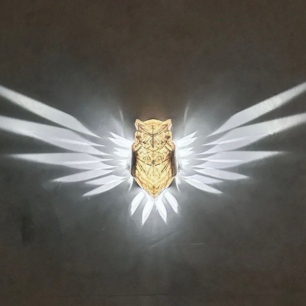 Applique murale LED hibou