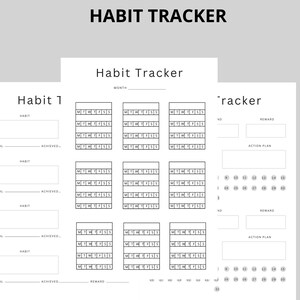 Habit Tracker Printable, Happy Planner Classic, Routine Checklist ...