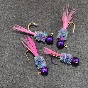 Handmade Crappie Jigs Midnight Craze (multiple sizes)