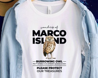 Wonders of Marco Island Shirt - Burrowing Owls.