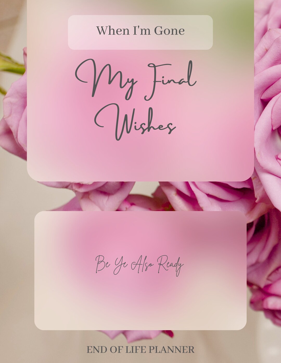 End of Life Planner, My Final Wishes, Funeral Planner, Put It in