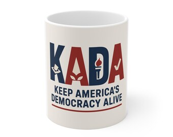 Taza "Mantengamos viva la democracia estadounidense" - Taza de té con conciencia política