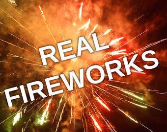 Real fireworks, fogo de artificio, party, night, new year, christmas