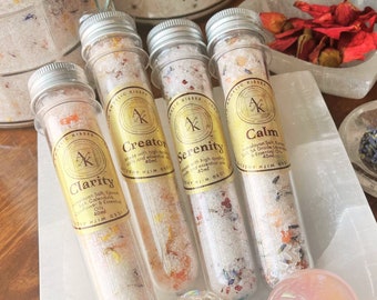 Organic Bath Salts Tube | Aromatherapy Sampler | Party Favors