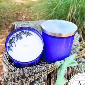 Lavender Candle | Calming Candle | Luxury Candle Gift | Botanical Candle | Hand Poured Candle | Clean Candle | Coconut Wax Candle | 9oz