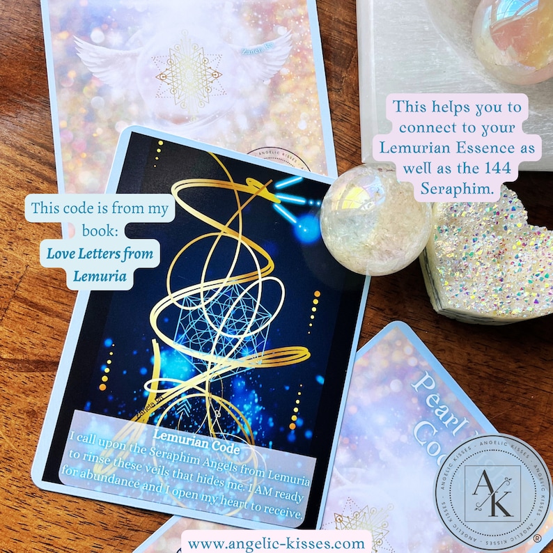 Pearl Light Code Card | Angelic Pearls 144 | Oracle Cards | Angels ...