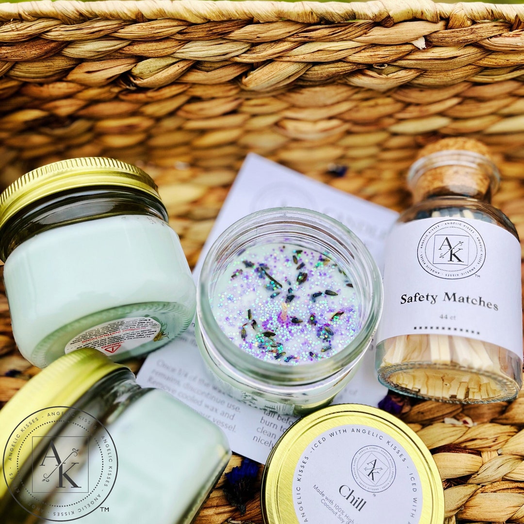 Chill Candle Cucumber Melon Candle Mason Jar Candle Etsy