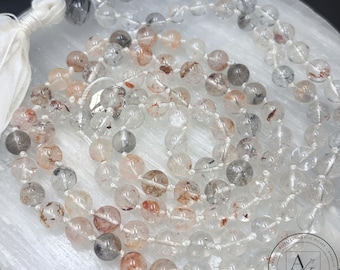 Herkimer Diamond Mala | 8mm 108 Handknotted | One-of-a-kind | Rare Mala | Limited Edition