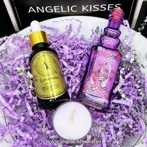 Mini Lavender Spa Kit | Calming Spa Kit | Organic Spa Kit | Luxury Bath Set | Handmade Bath Gift | Thank You Gift