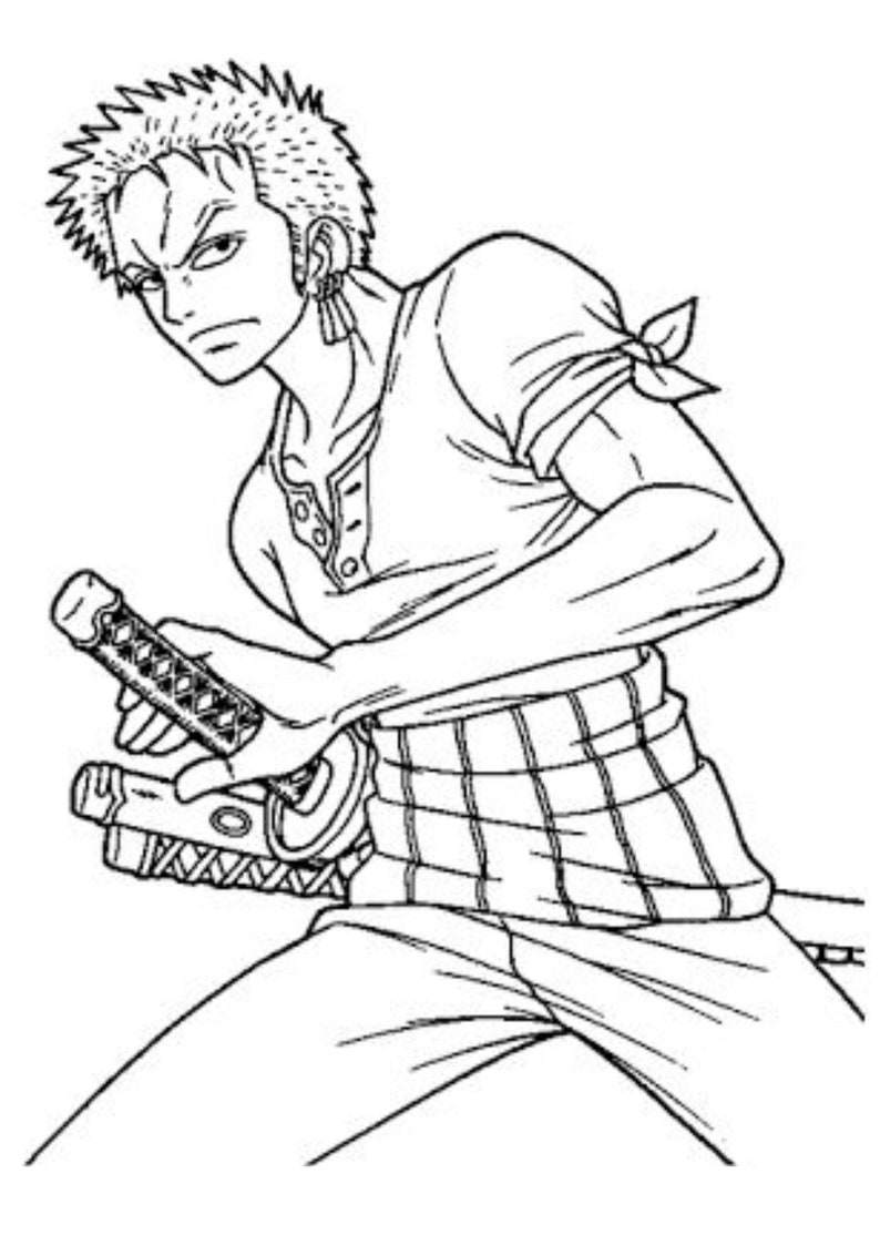 One Piece Coloring Book Etsy