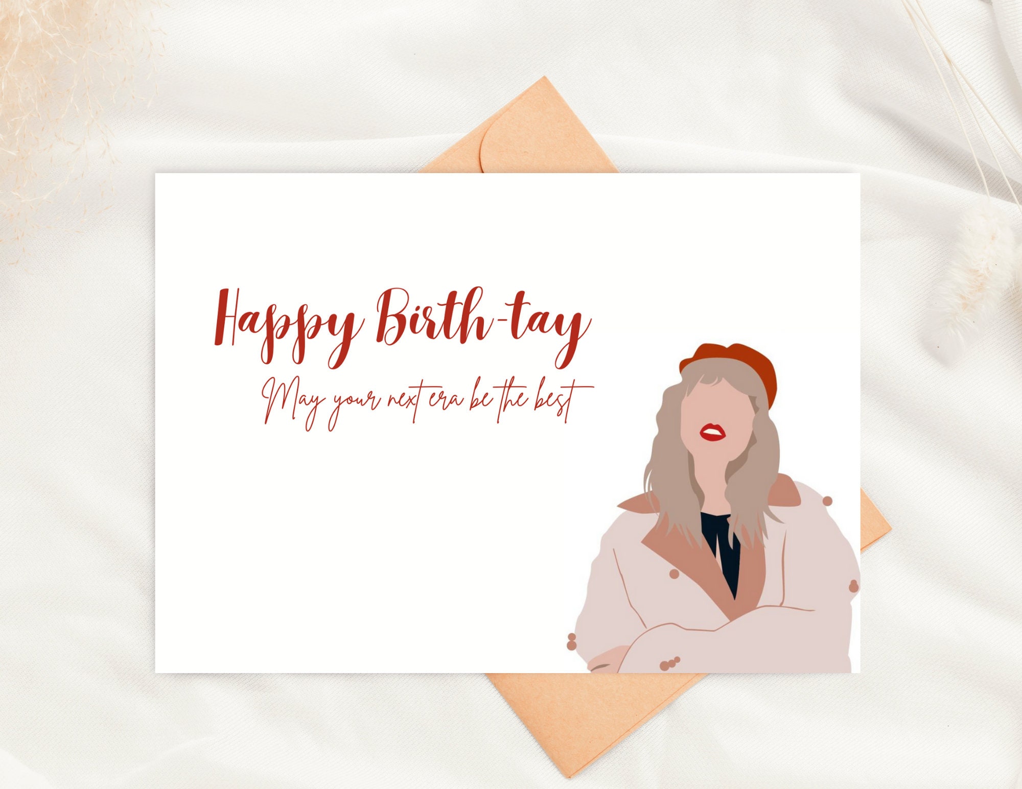 Printable Birth-tay Card | Taylor Swift| Taylor Swift birthday card|Folding card as a PDF file to print yourself| Swiftie |Taylor Swift