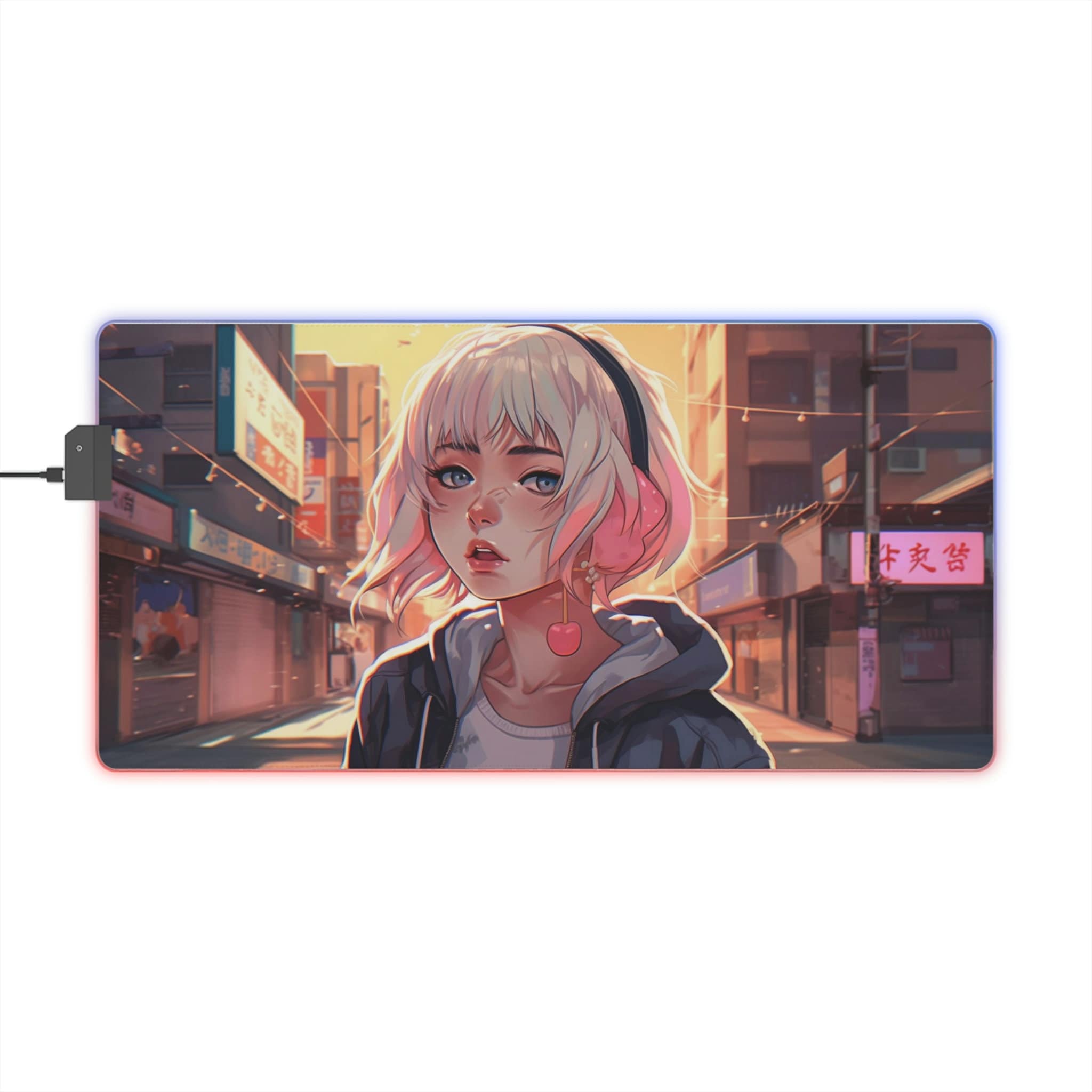 Anime Girls Vocaloid Hatsune Miku Cyberpunk Gaming Mouse Pad Desk Mat  NonSlip Rubber Stitched Edges 4 Size  Amazonin Computers  Accessories