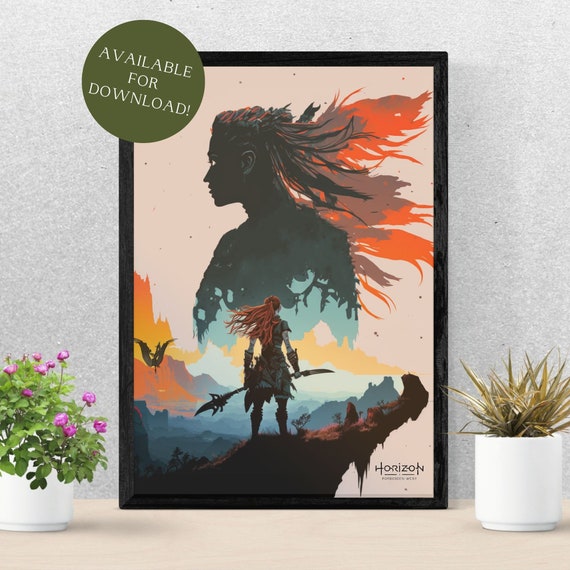 Horizon Forbidden West Poster | Digital Art | Zero Dawn | Wall Art