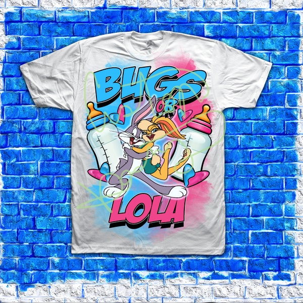 Lola or Bugs Gender Reveal Shirts Etsy