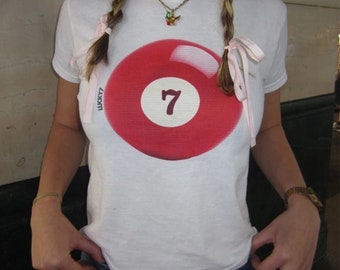 Lucky 7 Ball Graphic Baby Tee