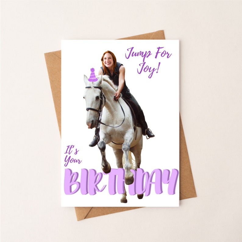 Horse Lover Birthday Card - Equestrian Greeting Card By Joey Lott | Horse Greeting Card | Funny Greeting Card | Sketch Greeting Card - View #5