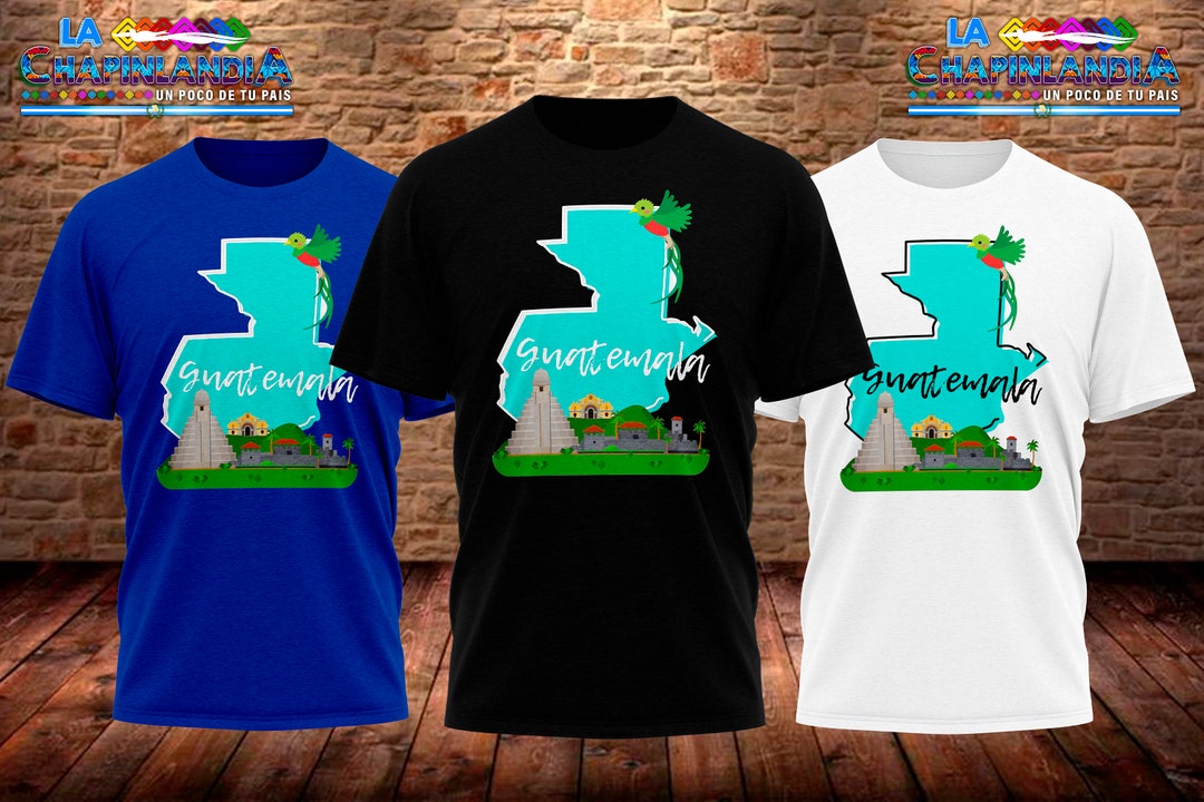 Guate Mapa Shirt, Playera De Guatemala Etsy