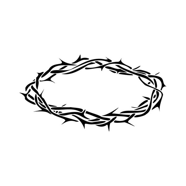 Crown of Thorns Instant Downloads in SVG, PNG, EPS, ai, and jpg digital download