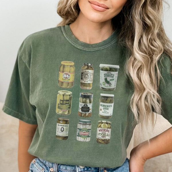Vintage Canned Pickles shirt | Canning Season Shirt | Pickle Jar Shirt | Pickle Lovers Shirt | comfort colors shirt | Homemade Pickles Shirt