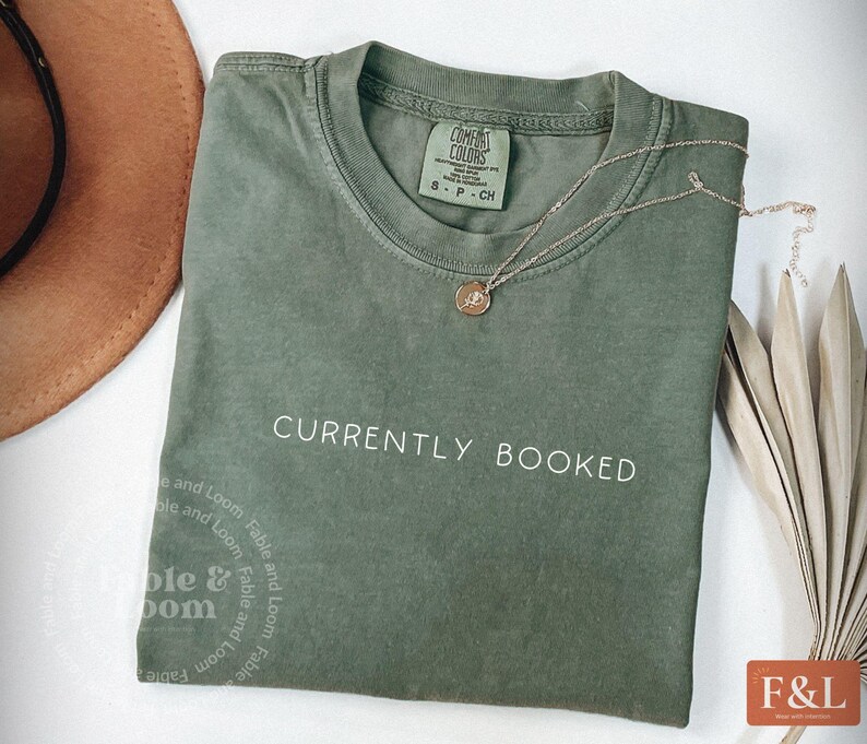 Reading Shirt - Currently Booked, BookTok Book Lover, Bookish Comfort Colors Graphic Tee image 3