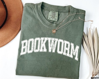 Bookworm Shirt – Comfort Colors, Book Club, Book Lover Tee, Reading