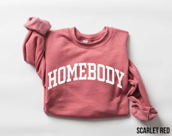 Homebody Sweatshirt – Cozy Introvert Minimal Graphic Everyday Crewneck
