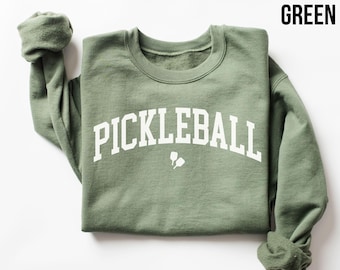 Pickleball Varsity Sweatshirt – Unisex Pickleball Shirt, Sports Tee