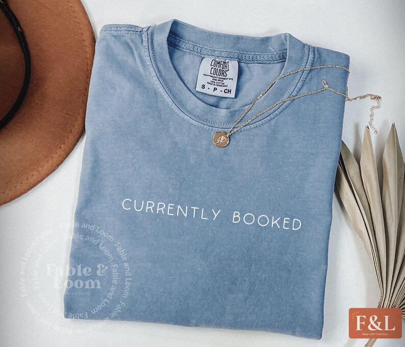 Reading Shirt - Currently Booked, BookTok Book Lover, Bookish Comfort Colors Graphic Tee image 2