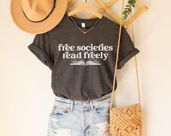 Banned Books Shirt - Read Books Protect Libraries Librarians Anti Censorship Graphic Tee