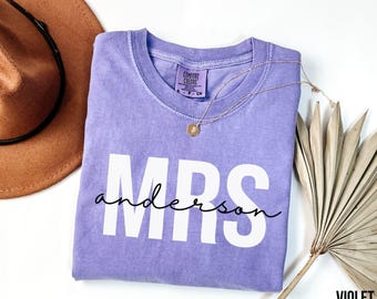 Custom Future Mrs Shirt - Personalized Fiancee Tee, Bachelorette Party Outfit, Engagement Bridal Shower Gift