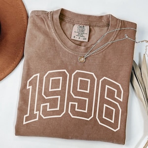 Personalized Birth Year Shirt – Vintage Comfort Colors, Birthday Tee, Retro Shirt