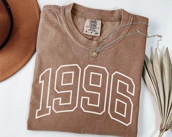 Personalized Birth Year Shirt – Vintage Comfort Colors, Birthday Tee, Retro Shirt