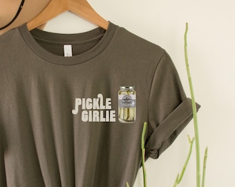 Pickle Shirt - Retro Jar, Pickles Lovers Homemade, Pickle Girlie Gift Graphic Tee