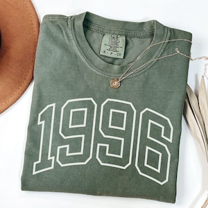 Comfort Color Birth year shirt, Birthday T-shirts, Vintage inspired t- shirt, 30th Birthday, custom Birth Year Shirt Birthday Gift