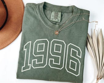 Comfort Color Birth year shirt, Birthday T-shirts, Vintage inspired t- shirt, 30th Birthday, custom Birth Year Shirt Birthday Gift