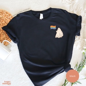 pride ghost shirt say gay pride parade tshirt pride ally shirt lgbtq proud month love is love equality shirt protect trans kids